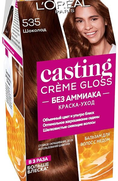 Краска-уход для волос Loreal Paris Casting Creme Gloss 535 Шоколад