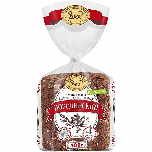 Хлеб Булочно-кондитерский комбинат Бородинский нарезка