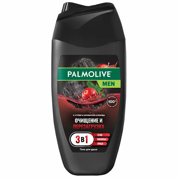 Гель для душа тела и волос Palmolive Men Очищение и Перезагрузка 4в1 250 мл