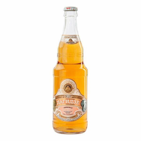 Лимонад Лагидзе Крем-Сода сильногазированный пастеризованный 0.5л Россия