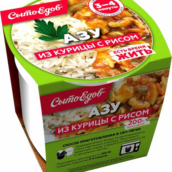 Азу СытоЕдов из курицы с рисом замороженное 200г