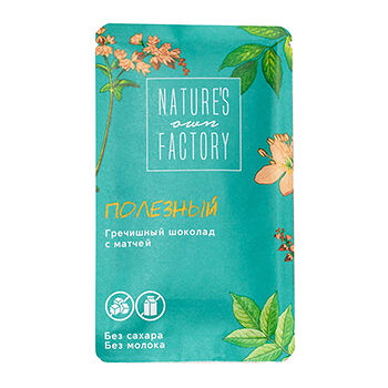 Шоколад Nature’s own factory гречишный с матчей 20г