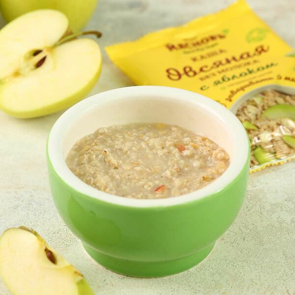 Каша овсяная с яблоком быстрого приготовления МясновЪ Буфет от КуулКлевер