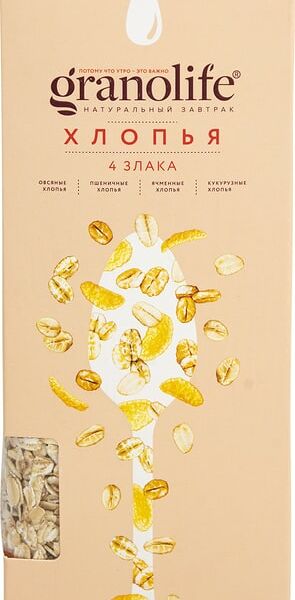 Хлопья Granolife 4 злака 400г