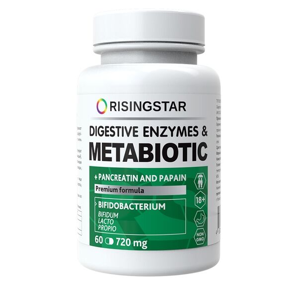 Risingstar Digestive Enzymes + Metabiotic капсулы 60 шт