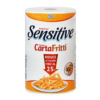 Полотенца бумажные Carta Fritti 3-слойные в рулоне, Sensitive, 110 листов, Италия