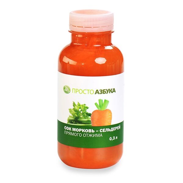 Сок Просто Азбука морковь-сельдерей прямого отжима 300 мл