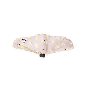 Зонт ISOTONER Лимоны Citron 5 сложений Ультра Тонкий ручной, Франция