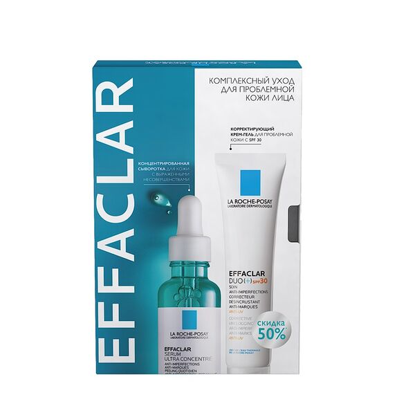 Набор La Roche-Posay Effaclar крем-гель SPF 30 40 мл + сыворотка  30 мл