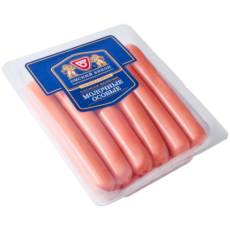 

Сосиски Омский Бекон Молочные особые вес