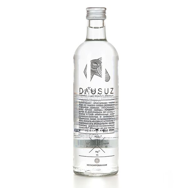 Вода минеральная Dausuz природная питьевая столовая газированная 0.5 л Россия