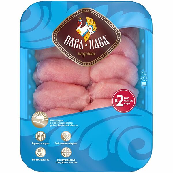 Медальон из мяса индейки охлаждённый Пава Пава