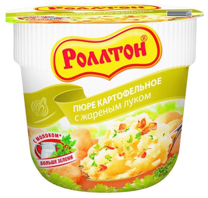 

Пюре картофельное Роллтон с жареным луком 40 г