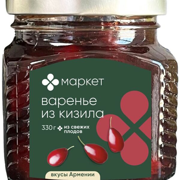 Варенье Маркет из кизила 330г