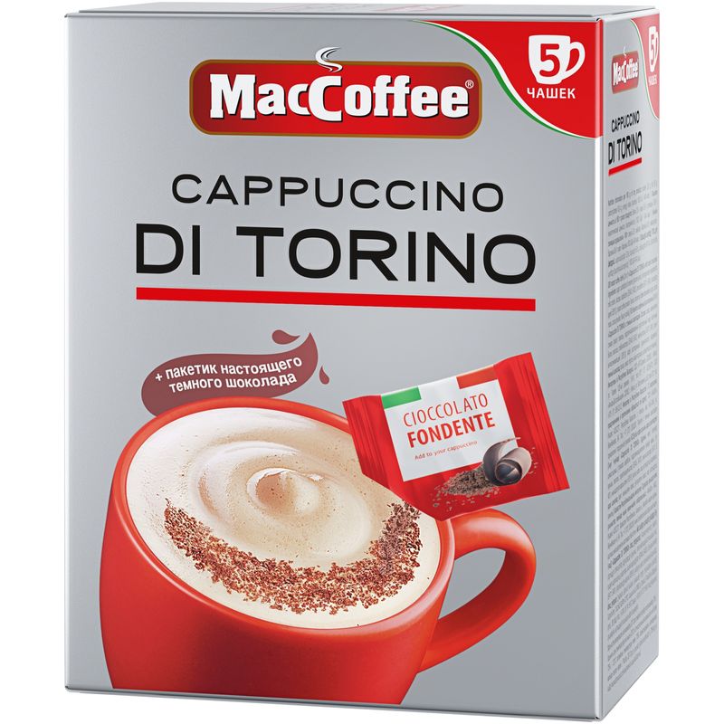 

Кофейный напиток 3 в 1 MacCoffee Cappuccino di Torino 5 шт. x 25.5 г