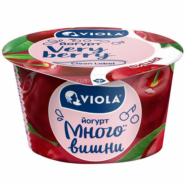 Йогурт Viola Very Berry вишня 2.6%, 180г