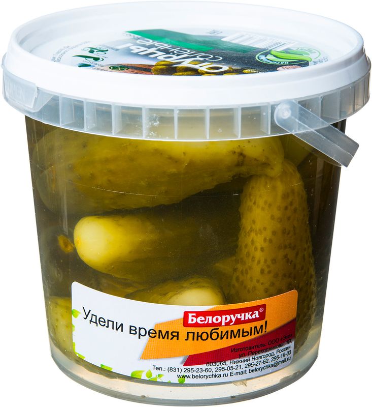 

Огурцы солёные Белоручка 1 кг