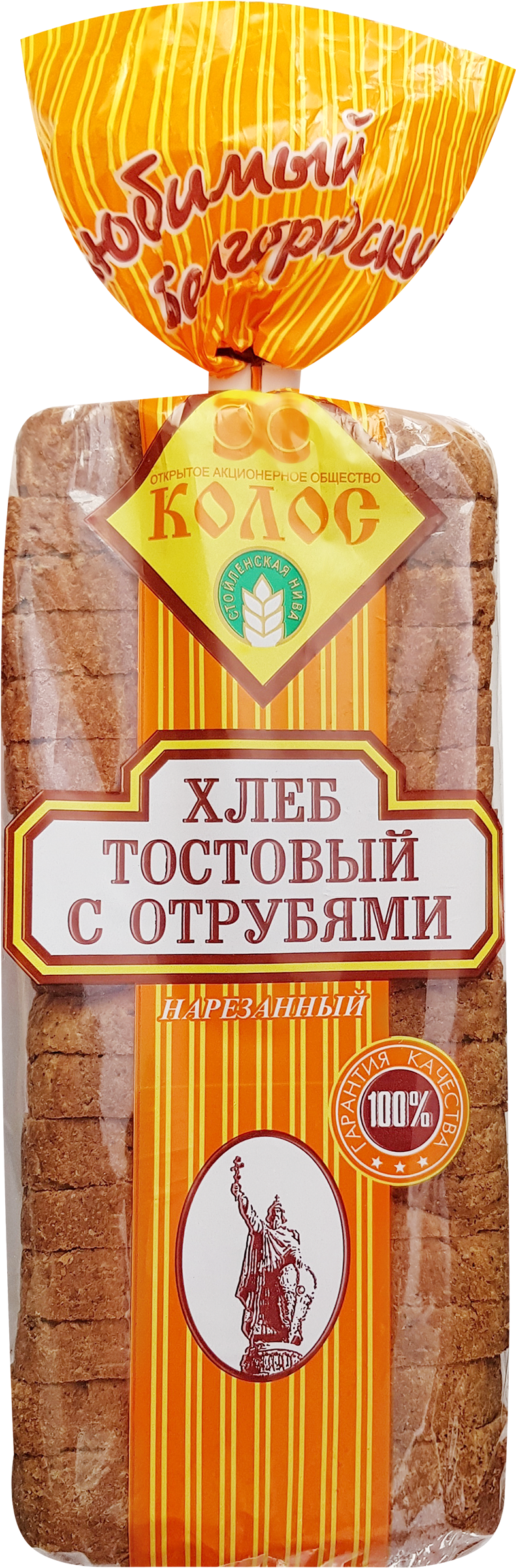 

Хлеб Колос Тостовый с отрубями 550 г