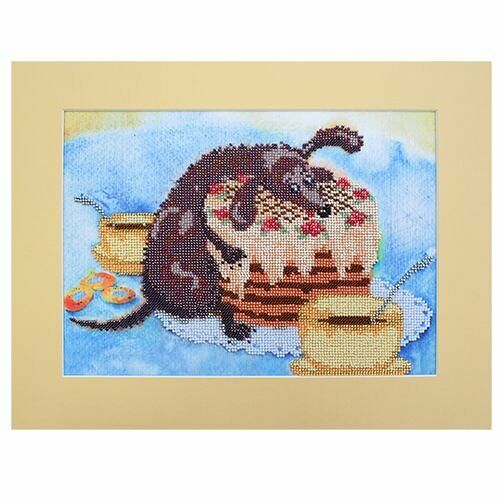 БН-3142 Набор для вышивания бисером Hobby&Pro 'Сладкоежка' 30*22см