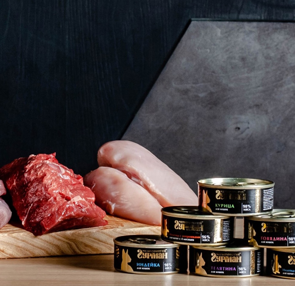 

Корм для кошек Четвероногий гурман Golden line Говядина натуральная в желе 100 г