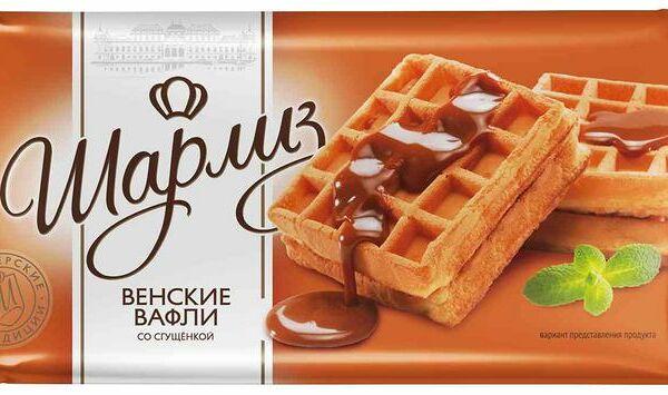 Вафли Шарлиз Венские со сгущёнкой, 100г