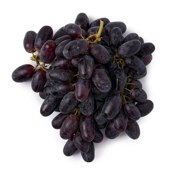 Виноград дамский пальчик черный с косточкой