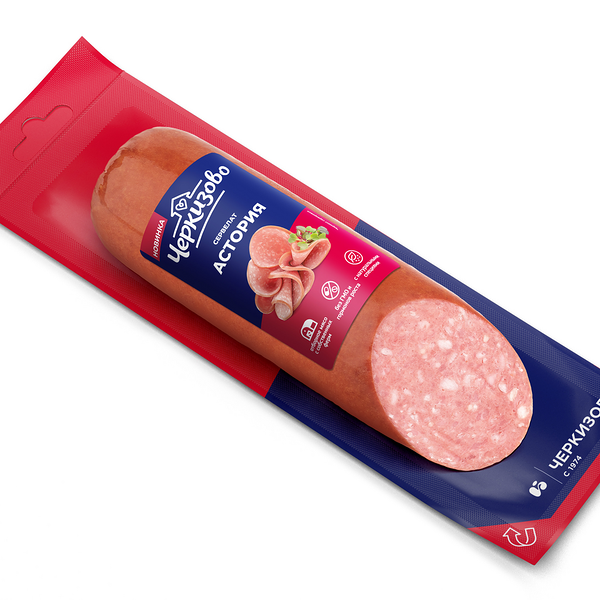 Колбаса Черкизово Сервелат Астория варено-копченая срез, 300 г