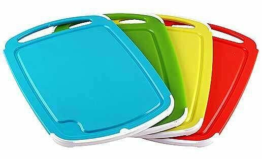 Доска разделочная Полимербыт премиум с антибактериальной защитой, цвет в ассортименте, 1 шт