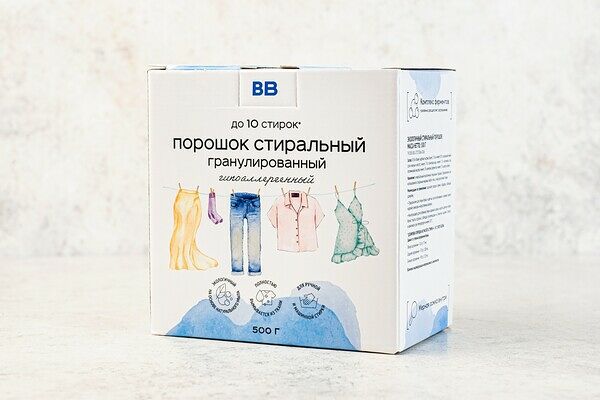 Порошок стиральный гранулированный, 500 гр