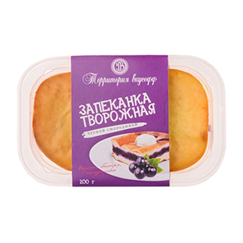 

Запеканка творожная Территория вкусофф с черной смородиной
