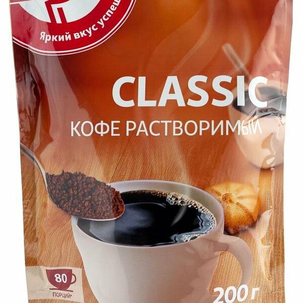 Кофе растворимый АШАН Красная птица гранулированный