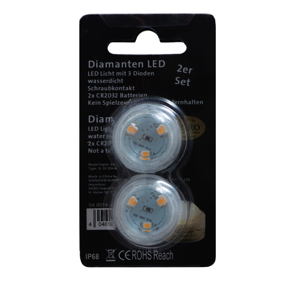 

Комплект пластиковых светодиодов Sigro Diaman Погружной светильник 2 шт