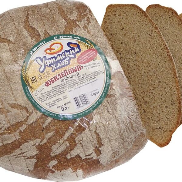 Хлеб Уфимский хлеб Юбилейный нарезка ржано-пшеничный