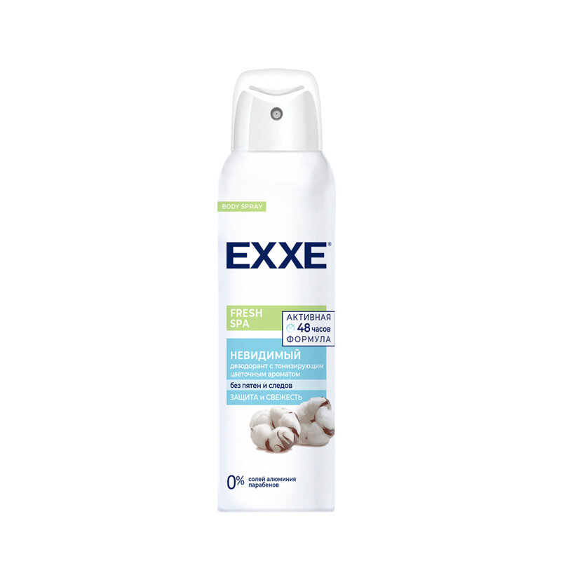 

Дезодорант-спрей Exxe Fresh spa Невидимый 150 мл