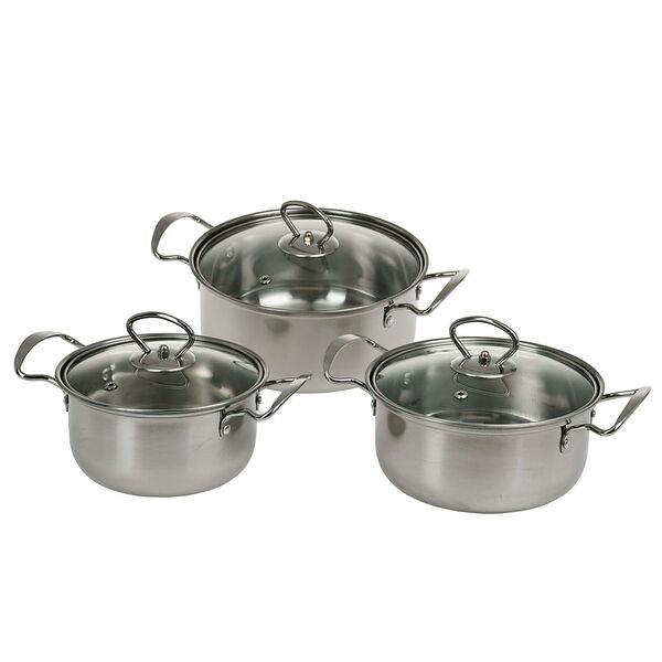 Набор посуды Домовой Первая цена, 6 предметов, нержавеющая сталь