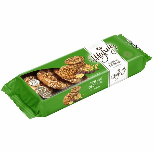 Печенье Шарлиз овсяное 5 злаков 250г