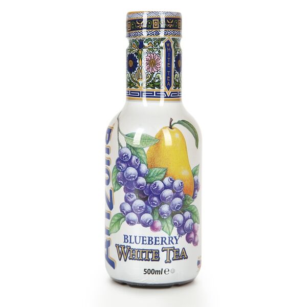 Холодный чай с черникой White Tea, AriZona, 0.5 л, Германия