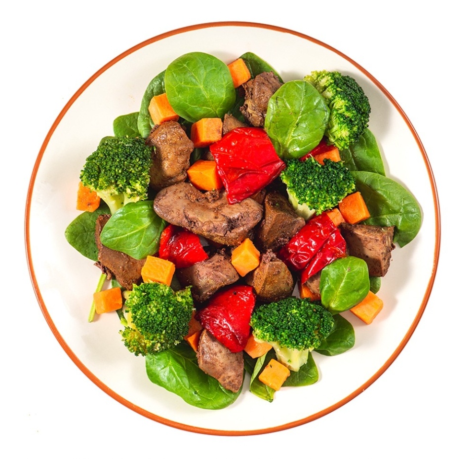 

Салат "Палео" с печенью, брокколи и шпинатом "Уже Готово" 160 г, Россия