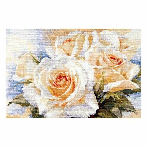 2-32 Набор для вышивания АЛИСА 'Белые розы' 40*27см