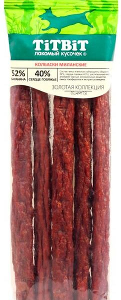 Лакомство для собак TiTBiT Колбаски миланские 75г