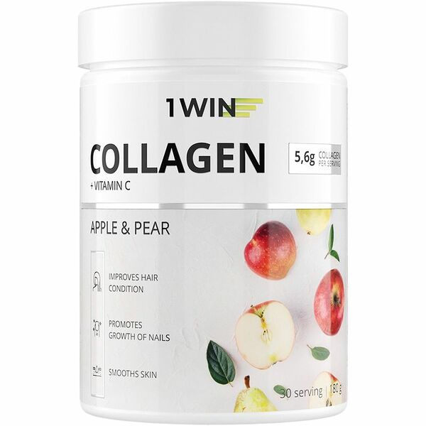 Бад 1win Коллаген+Витамин С вкус яблоко-груша, 30шт