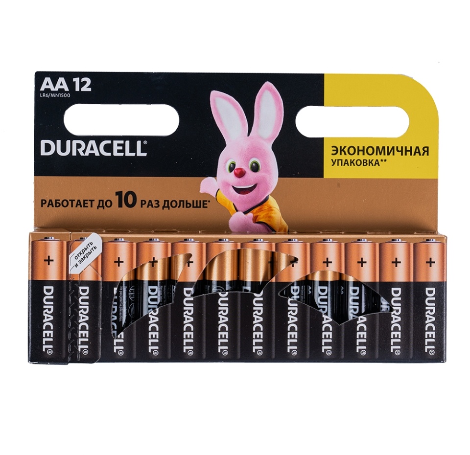 

Батарейки Duracell Basic AA 12 шт