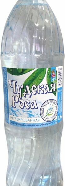 Вода Чудская Роса артезианская негазированная 1.5л