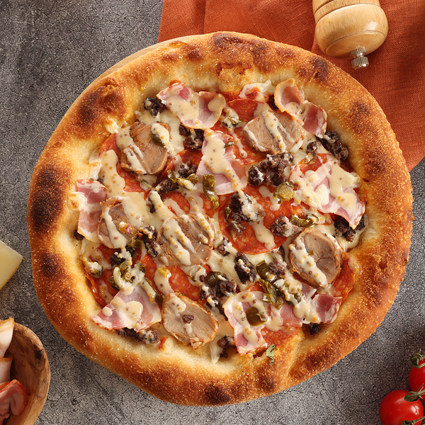 Пицца Бруклинская Мясная с халапеньо вес ЛЕНТА FRESH до 500г