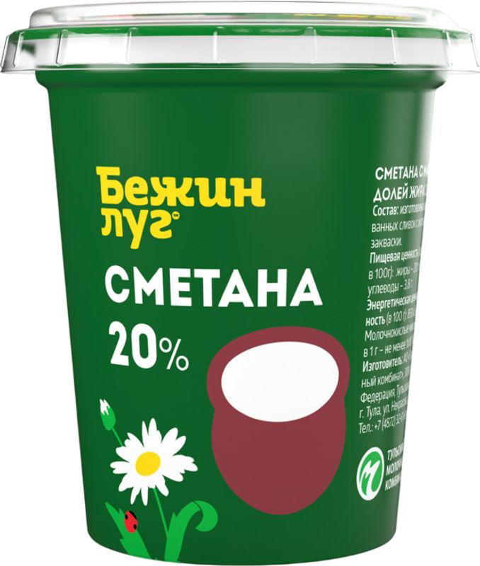 

Сметана Бежин Луг 20% 300 г