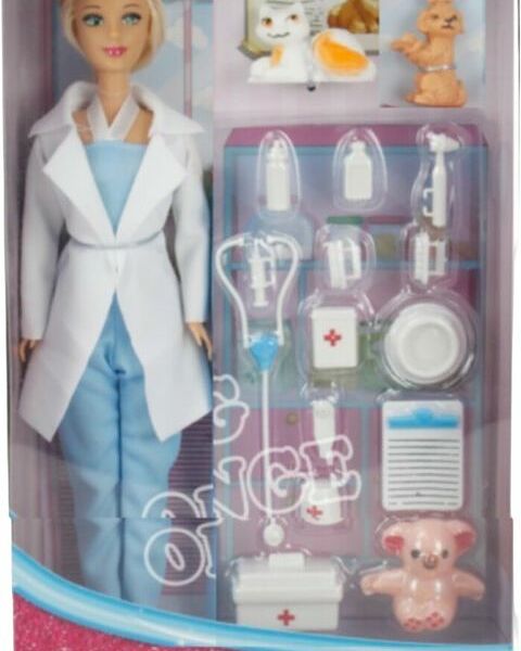 Набор игровой Big Orange Кукла Ветеринар с аксессуарами 1шт.