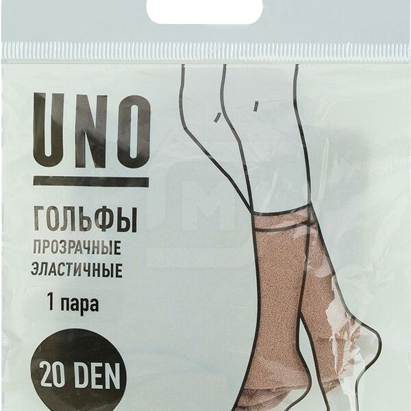 Гольфы Uno женские, бежевые, 20 den, 1 пара