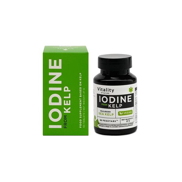 Vitality Йод из водорослей 150 мкг Таблетки 90 шт