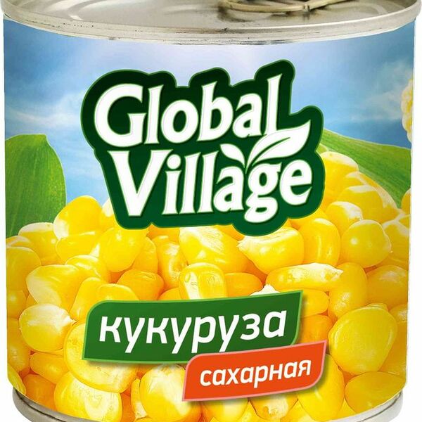 Кукуруза Global Village сахарная, 340г