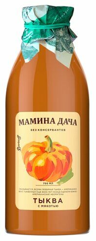 Нектар Мамина дача Тыква с мякотью, 750мл